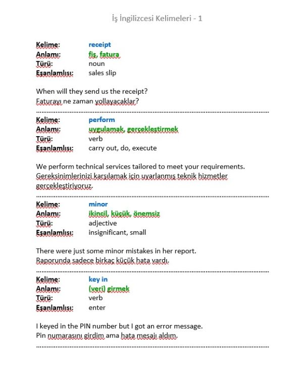 İş İngilizcesi Seti